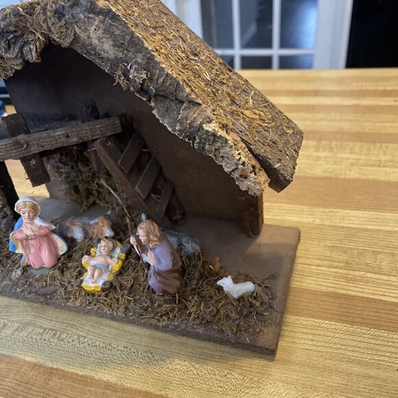 Vintage Italian Nativity Set Christmas Manger Scene Figures Made In Italy - Picture 14 of 16